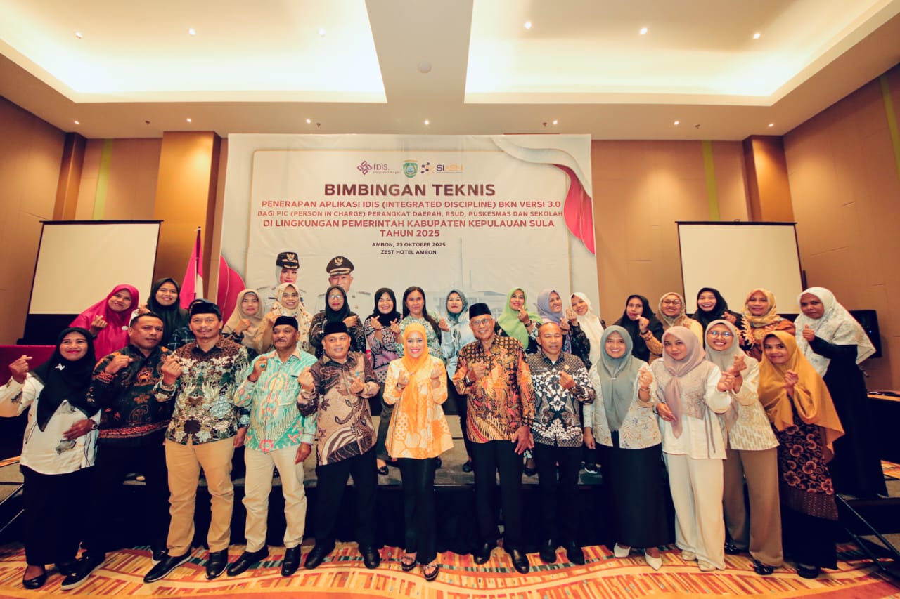 Bimtek Aplikasi IDIS Resmi di Tutup, Begini Pesan Bupati Kepulauan Sula