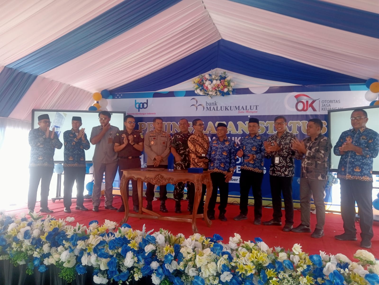 Bank Maluku-Malut KCP Bobong Resmi Naik Status Menjadi Kantor Cabang