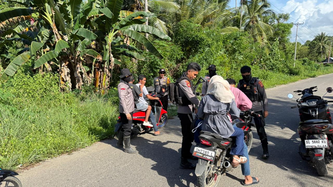 Polsek Gela Gelar Operasi Penertiban Sajam 